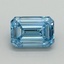 4.24 Ct. Fancy Vivid Blue Emerald Lab Grown Diamond