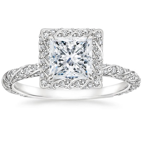 18K White Gold Nova Diamond Bridal Set (3/4 ct. tw.)