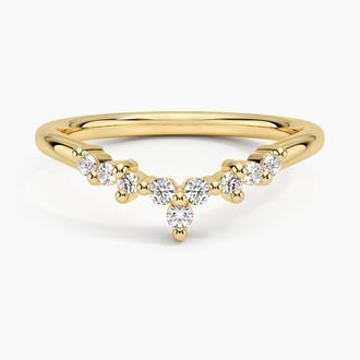 Melody Contoured Diamond Ring (1/8 ct. tw.) in 18K Yellow Gold