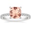 18K White Gold Amelie Half-Coverage Diamond Ring, smalltop view