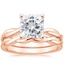 14KR Moissanite Twisted Vine Bridal Set, smalltop view