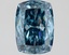 1.64 Ct. Fancy Vivid Blue Cushion Lab Grown Diamond