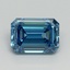 3.01 Ct. Fancy Vivid Blue Emerald Lab Grown Diamond