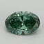4.00 Ct. Fancy Vivid Pacific Green Oval Lab Grown Diamond