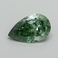 1.01 Ct. Fancy Vivid Pacific Green Pear Lab Grown Diamond