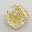 3.25 Ct. Fancy Intense Yellow Cushion Lab Grown Diamond