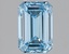 1.42 Ct. Fancy Intense Blue Emerald Lab Grown Diamond