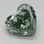 2.11 Ct. Fancy Vivid Green Heart Lab Grown Diamond