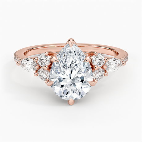14K Rose Gold Luxe Nadia Pavé Diamond Ring (1/2 ct. tw.)