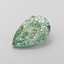 1.30 Ct. Fancy Vivid Green Pear Lab Grown Diamond