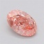 1.57 Ct. Fancy Vivid Pink Oval Lab Grown Diamond