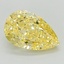 1.14 Ct. Fancy Intense Yellow Pear Lab Grown Diamond