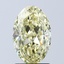2.07 Ct. Fancy Intense Yellow Oval Lab Grown Diamond