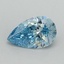 1.01 Ct. Fancy Vivid Blue Pear Lab Grown Diamond