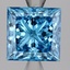 3.03 Ct. Fancy Vivid Blue Princess Lab Grown Diamond