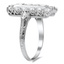 The Venetia Ring, smalltop view on a hand