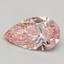 0.89 Ct. Fancy Vivid Pink Pear Lab Grown Diamond