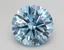 4.53 Ct. Fancy Vivid Blue Round Lab Grown Diamond