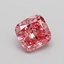 1.02 Ct. Fancy Vivid  Pink Cushion Lab Grown Diamond