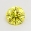 1.60 Ct. Fancy Vivid  Yellow Round Lab Grown Diamond