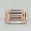 0.80 Ct. Fancy Pink Emerald Lab Grown Diamond