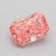 1.50 Ct. Fancy Vivid Pink Radiant Lab Grown Diamond