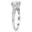 The Amalie Ring, smalltop view on a hand