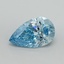 3.10 Ct. Fancy Vivid Blue Pear Lab Grown Diamond