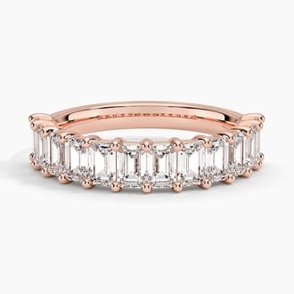 Emerald Cut Diamond Ring in 14K Rose Gold