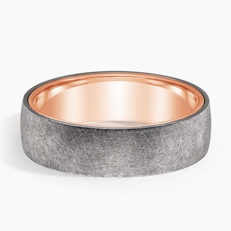 Dylan 6.5mm Wedding Ring in 14K Rose Gold