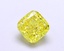 1.37 Ct. Fancy Vivid Yellow Cushion Lab Grown Diamond