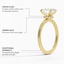 18K Yellow Gold Secret Halo 1.5mm Diamond Ring, smallinfographic