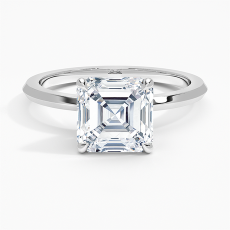 18K White Gold Hazel Solitaire Ring