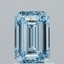 1.23 Ct. Fancy Intense Blue Emerald Lab Grown Diamond