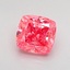 0.81 Ct. Fancy Vivid Pink Cushion Lab Grown Diamond