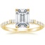 18K Yellow Gold Regency Diamond Ring (1/4 ct. tw.), smalltop view