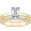 18K Yellow Gold 2.5mm Comfort Fit Ring with Luxe Sienna Diamond Ring (5/8 ct. tw.)