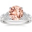 18KW Morganite Verbena Diamond Bridal Set (1/4 ct. tw.), smalltop view