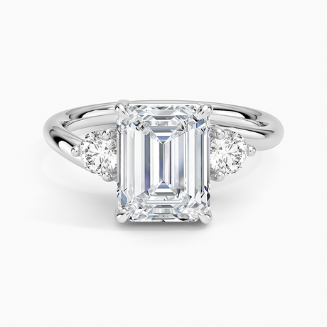 18K White Gold Atelier Three Stone Diamond Ring (1/3 ct. tw.)