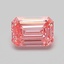 0.72 Ct. Fancy Vivid Pink Emerald Lab Grown Diamond