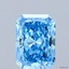 2.03 Ct. Fancy Vivid Blue Radiant Lab Grown Diamond