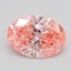 1.58 Ct. Fancy Vivid  Pink Oval Lab Grown Diamond