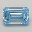 1.49 Ct. Fancy Vivid  Blue Emerald Lab Grown Diamond