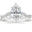 18K White Gold Garland Diamond Ring, smalltop view