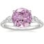 Platinum Opera Three Stone Diamond Ring, smalltop view
