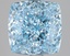 3.03 Ct. Fancy Intense Blue Cushion Lab Grown Diamond