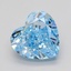 2.03 Ct. Fancy Vivid  Blue Heart Lab Grown Diamond