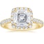 18K Yellow Gold Sienna Halo Three-Quarter Coverage Diamond Ring (3/4 ct. tw.), smalltop view