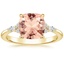 18K Yellow Gold Nadia Diamond Ring, smalltop view