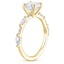 18K Yellow Gold Palais Diamond Ring, smallside view